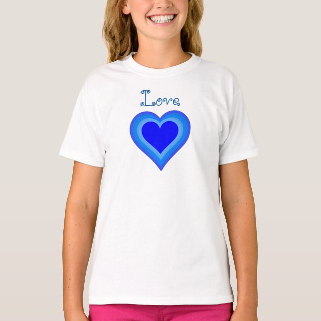 O t-shirt da menina do amor (Frente)
