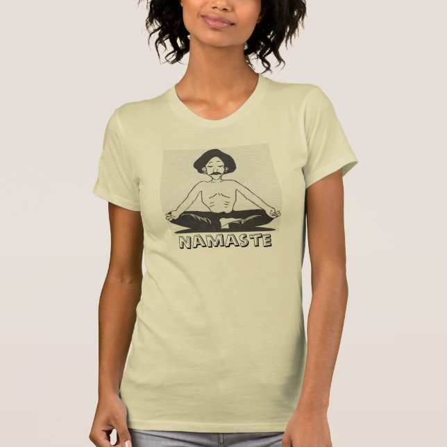 O t-shirt da mulher de Namaste da ioga (Frente)