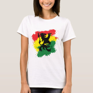 O t-shirt da mulher de Rasta: Leão de Judah