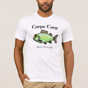 O t-shirt da pesca da carpa de Carpe "apreende a