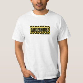O t-shirt Dangerhouse grava o BRANCO AMARELO do