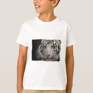 O t-shirt das crianças brancas do tigre