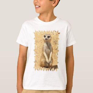 O t-shirt das crianças curiosas de Meerkat