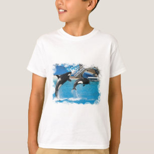 O t-shirt das crianças das baleias da orca