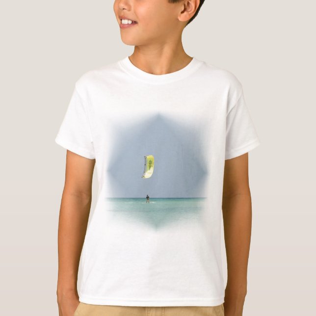 O t-shirt das crianças de Kiteboarder (Frente)