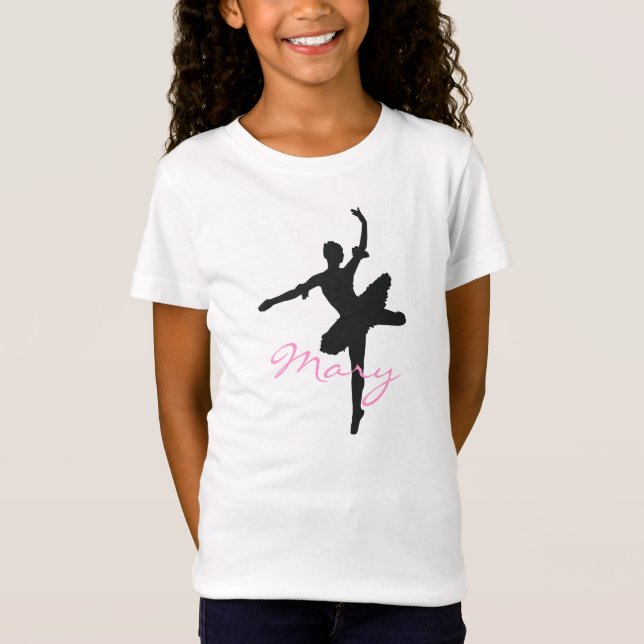 O t-shirt das meninas do balé (Frente)