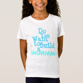 O t-shirt das meninas do "boneco de neve"