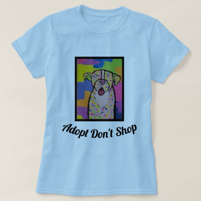 O t-shirt das mulheres adoráveis com impressão (Frente do Design)