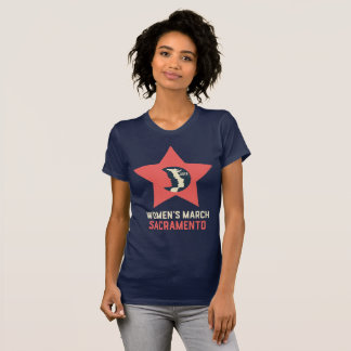 O t-shirt das mulheres cabidas Sacramento do março