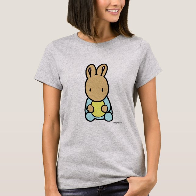 O t-shirt das mulheres, coelho doce (Frente)