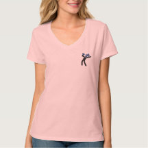 O t-shirt das mulheres com o cavaleiro bêbedo