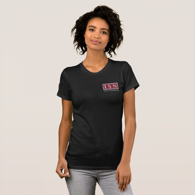 O t-shirt das mulheres da agência corretora dos (Frente Completa)