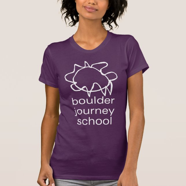 O t-shirt das mulheres da escola da viagem de (Frente)