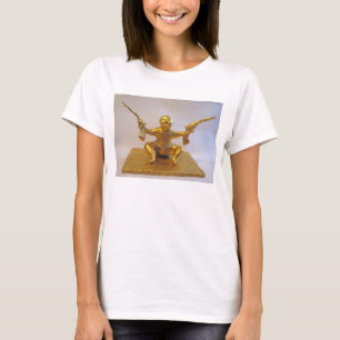 O t-shirt das mulheres da escultura do Banger do