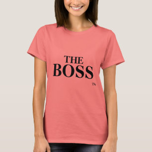 O t-shirt das mulheres da marca registrada do TM