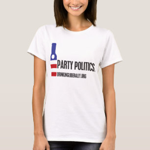 O t-shirt das mulheres da política de partido