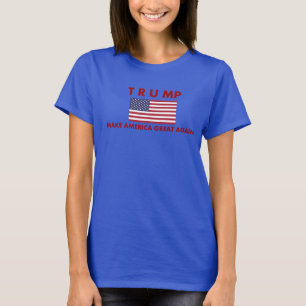 O t-shirt das mulheres de Donald Trump com
