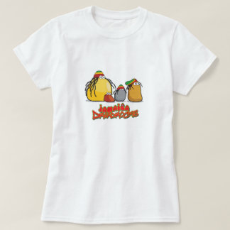 O t-shirt das mulheres de Jamaica Dreadrocks