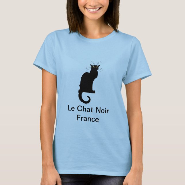 O t-shirt das mulheres de Le Conversa Noir France (Frente)