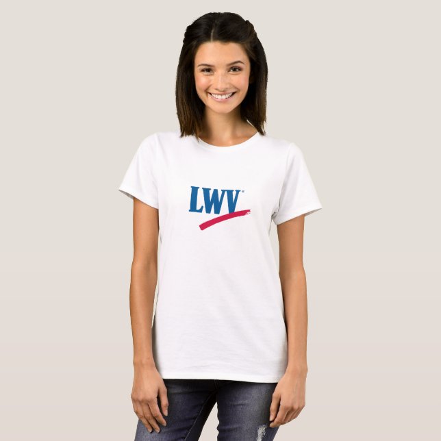 O t-shirt das mulheres de LWV (Frente Completa)
