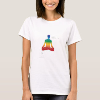 O t-shirt das mulheres de OM Lotus Chakras
