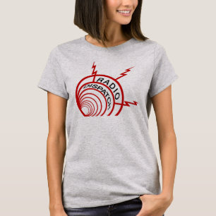 O t-shirt das mulheres de rádio da expedição