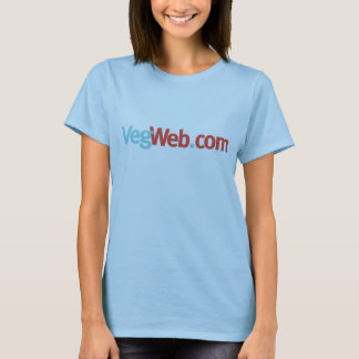 O t-shirt das mulheres de VegWeb.Com
