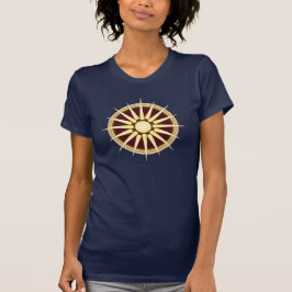 O t-shirt das mulheres de Vergina Sun (versão 3)