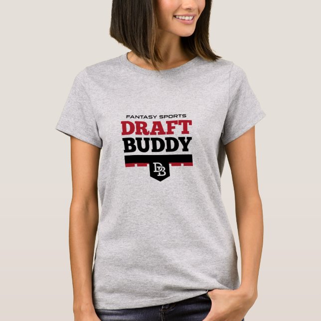 O t-shirt das mulheres do amigo do esboço (Frente)