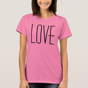 O t-shirt das mulheres do AMOR