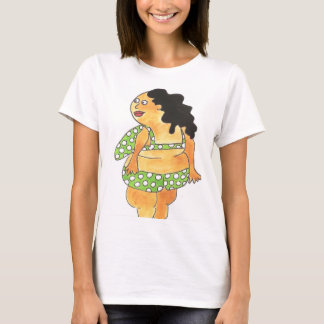 O t-shirt das mulheres do caboz da pera, luva