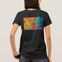 O t-shirt das mulheres do cálice de MLTS, preto