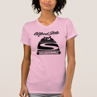 O t-shirt das mulheres do clube da robótica