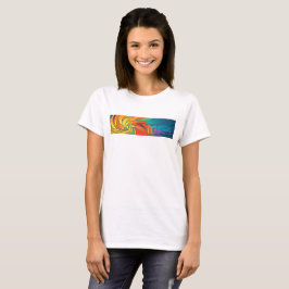 O t-shirt das mulheres do design da arte do cálice