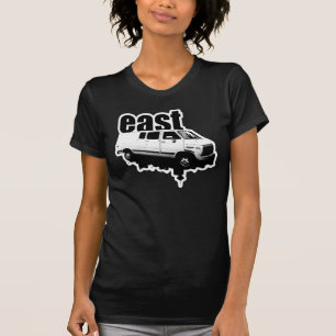 o t-shirt das mulheres do design da skyline do