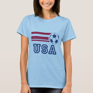 O t-shirt das mulheres do futebol dos EUA