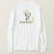 O t-shirt das mulheres do golden retriever, Hanes (Verso do Design)