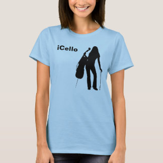 o t-shirt das mulheres do iCello