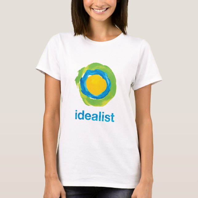 O t-shirt das mulheres do idealista (Frente)