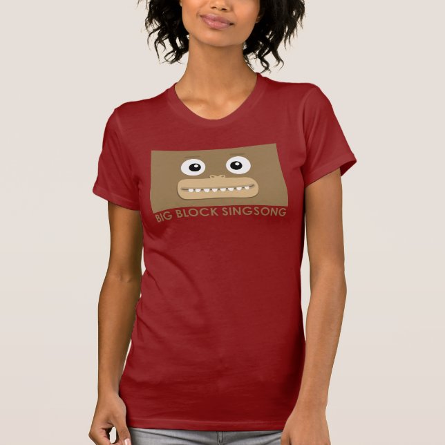 O t-shirt das mulheres do macaco de BBSS (Frente)