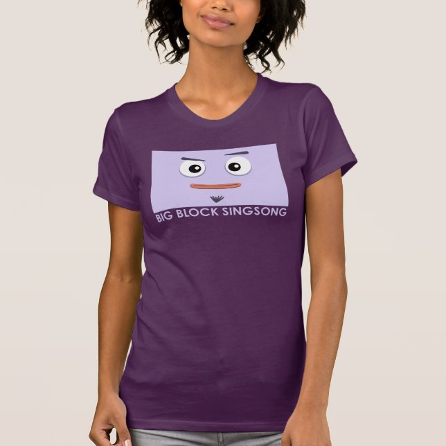 O t-shirt das mulheres do mágico de BBSS (Frente)
