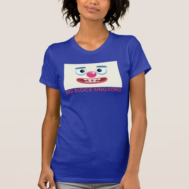 O t-shirt das mulheres do palhaço de BBSS (Frente)