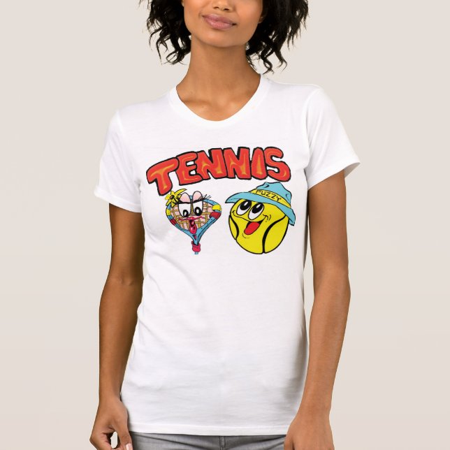 O t-shirt das mulheres do tênis (Frente)