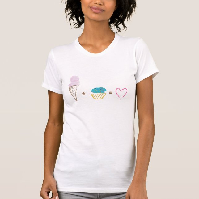 O t-shirt das mulheres doces do amor (Frente)