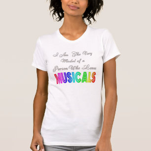 O t-shirt das mulheres dos Musicals dos amores