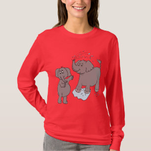 o t-shirt das mulheres engraçadas da "caixa" dos