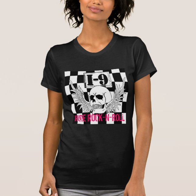 O t-shirt das mulheres I-9 (Frente)