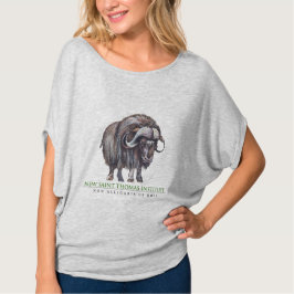 O t-shirt das mulheres novas do instituto de