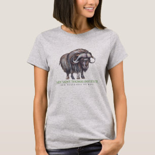 O t-shirt das mulheres novas do instituto de