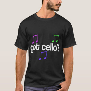 O t-shirt das mulheres obtidas do violoncelo